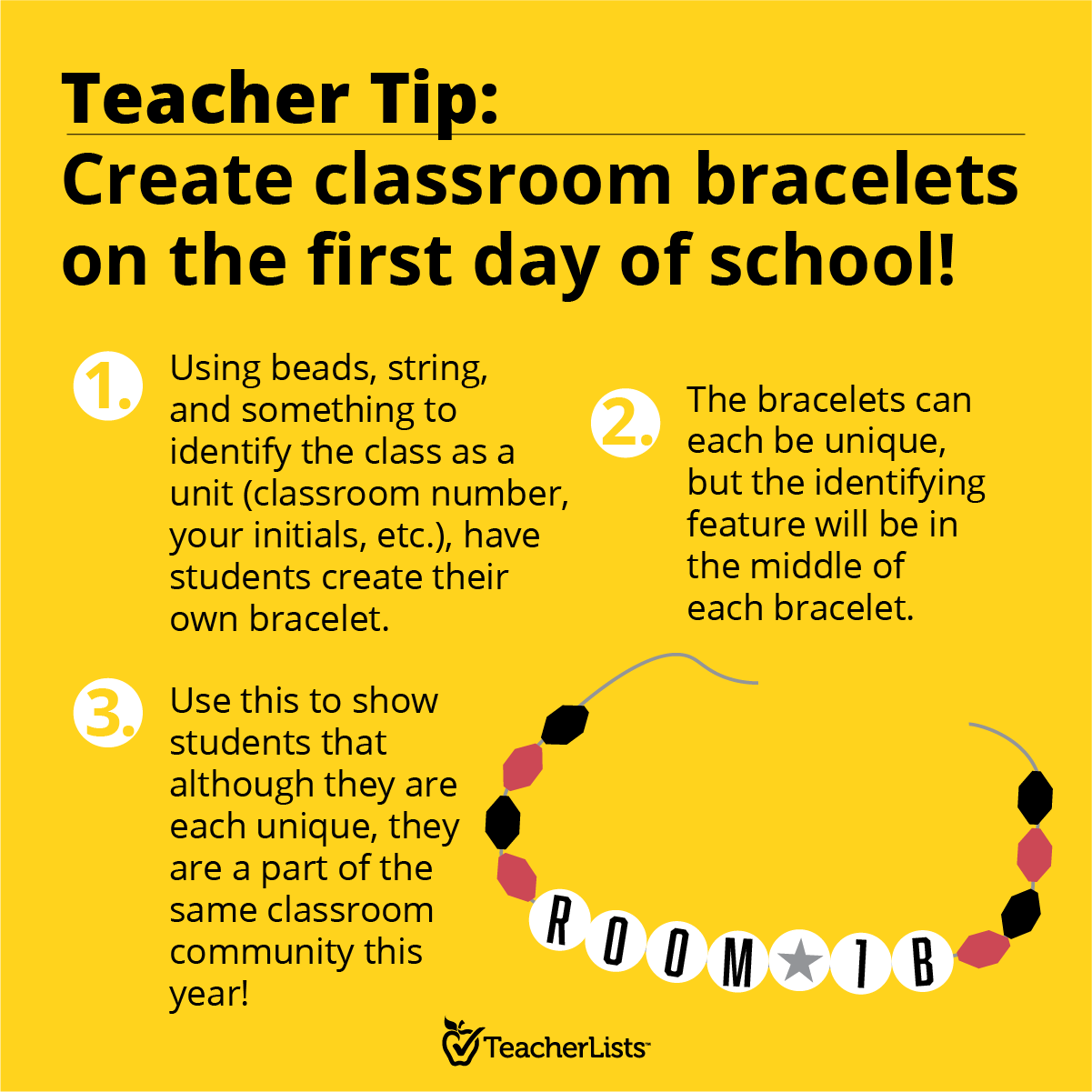 Classroom Community Bracelets