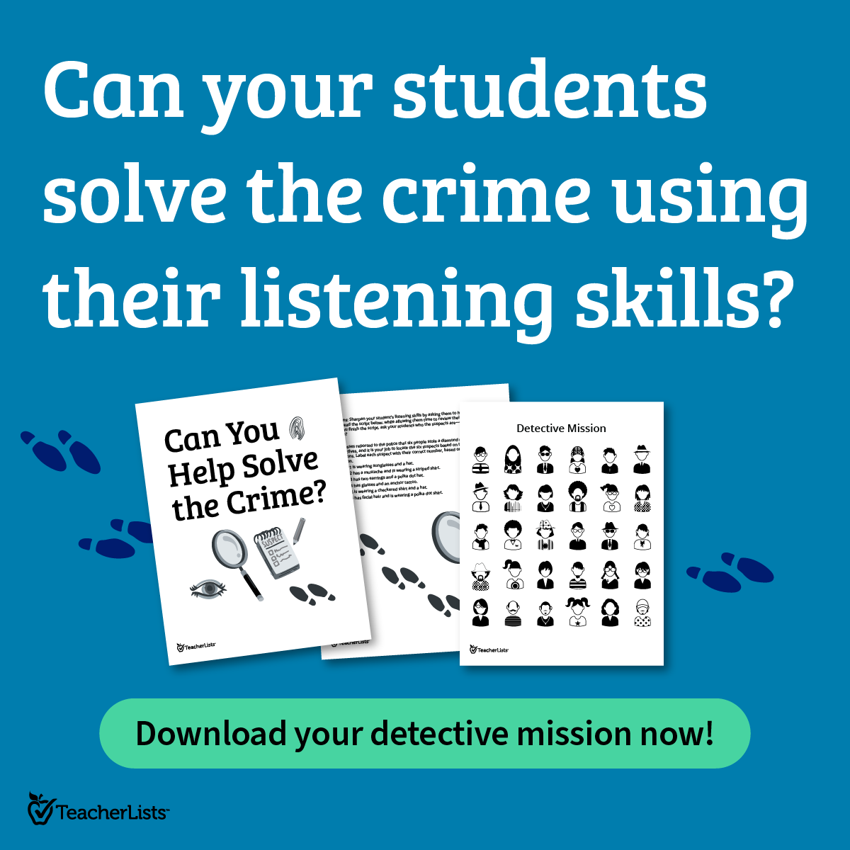 Free Detective Printable for Teachers