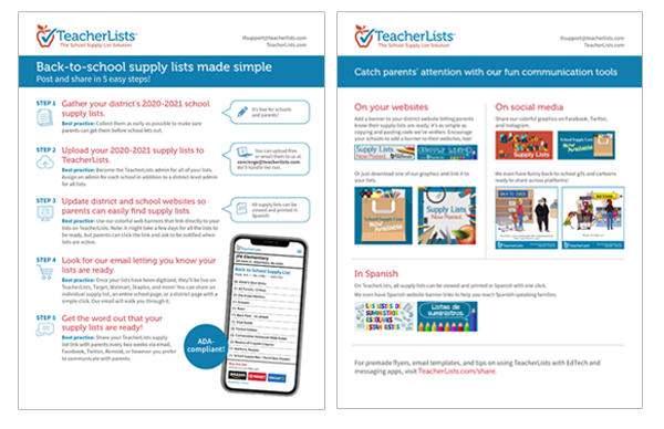 School District Supply List Tools - TeacherLists Blog